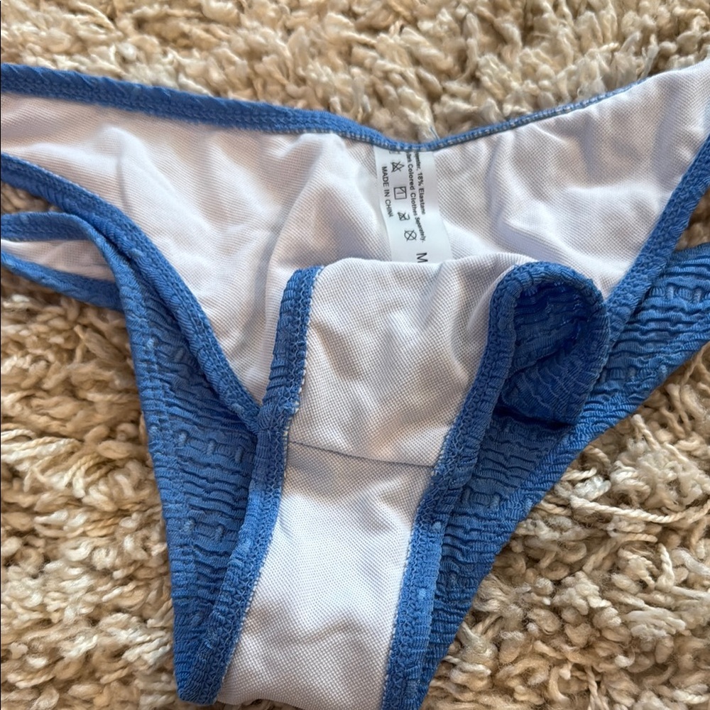 Blue Textured Bikini Set - Picture 3 of 3